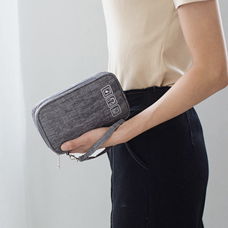 Wasserdichte tragbare Clutch zur Aufbewahrung digitaler Kabel, Reisekabel-Organizer