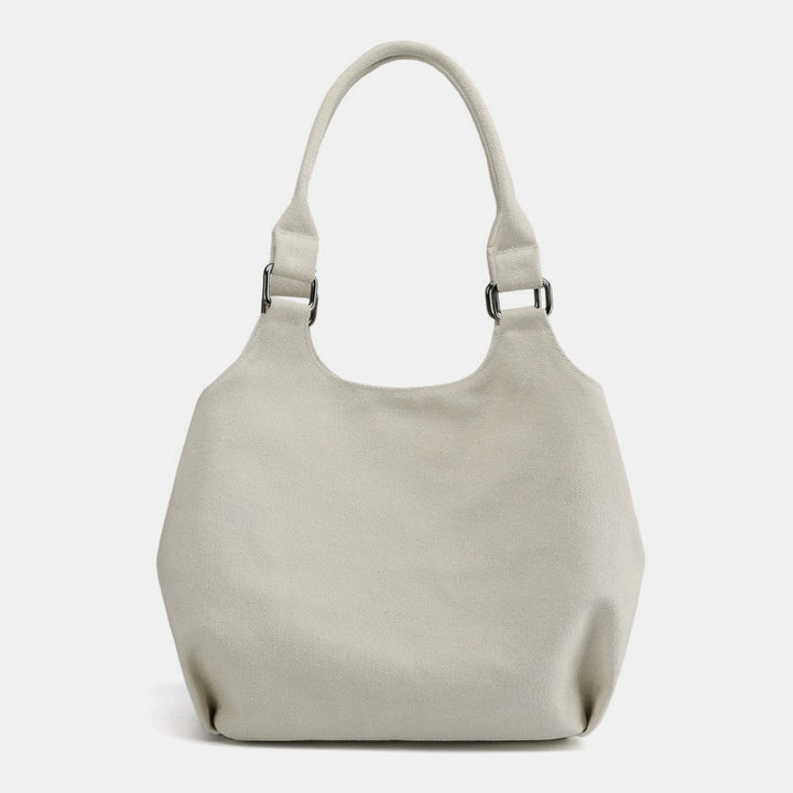 Tragetasche aus Canvas mit drei Fächern, leicht, funktional, Hobo-Handtasche