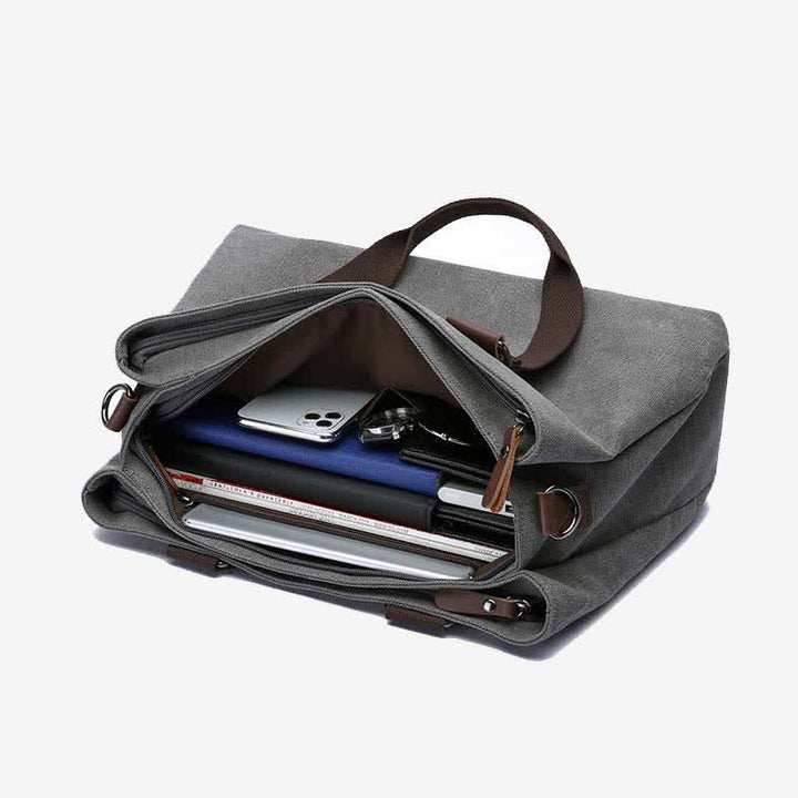 Dreifach-Canvas-Totes-Handtasche, multifunktional, lässig, Umhängetasche, Schultertasche