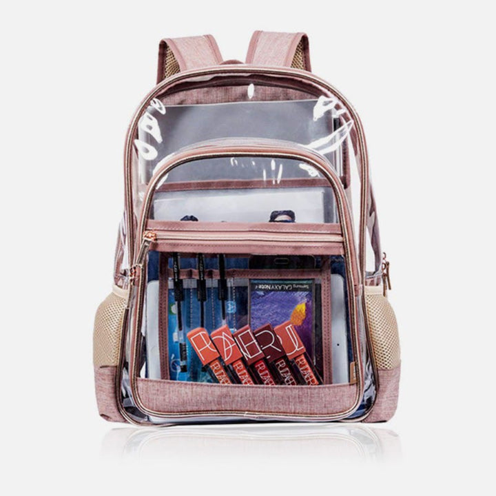 Rucksack für Frauen einfacher PVC transparenter Jelly Teenager Day Pack