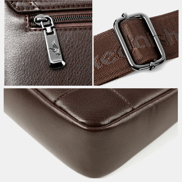 Leder-Umhängetasche für Herren, wasserdicht, Vintage-Umhängetasche