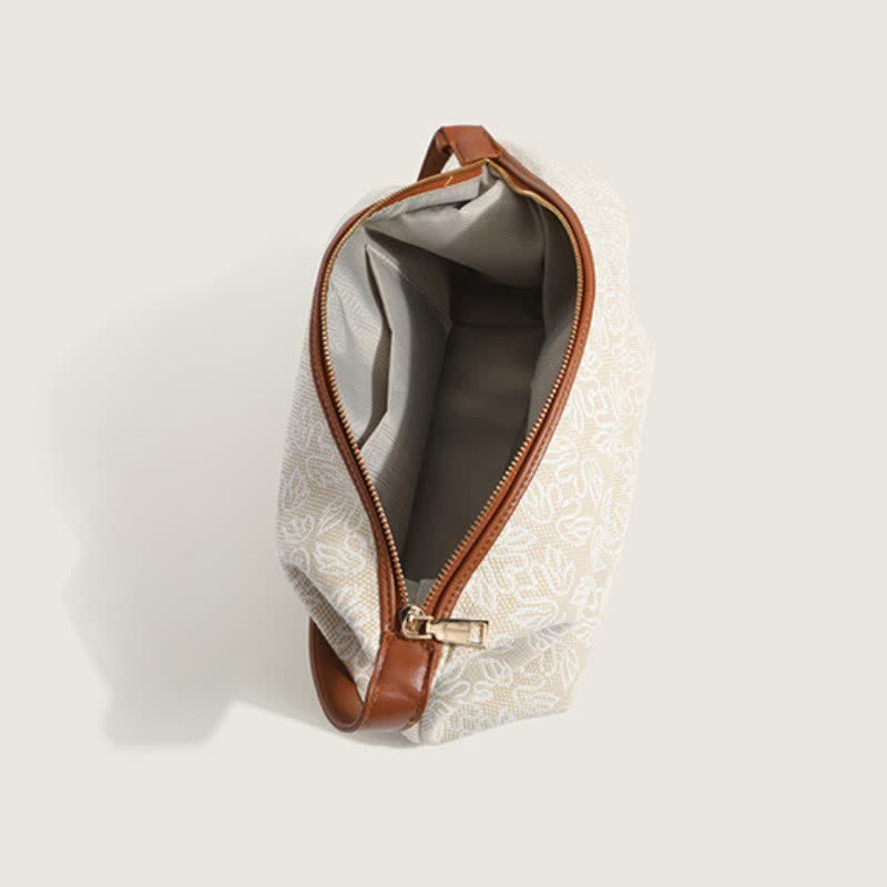 Canvas-Handtasche für Damen mit Hahnentritt-Muster, Schultertasche, Hobo-Umhängetasche