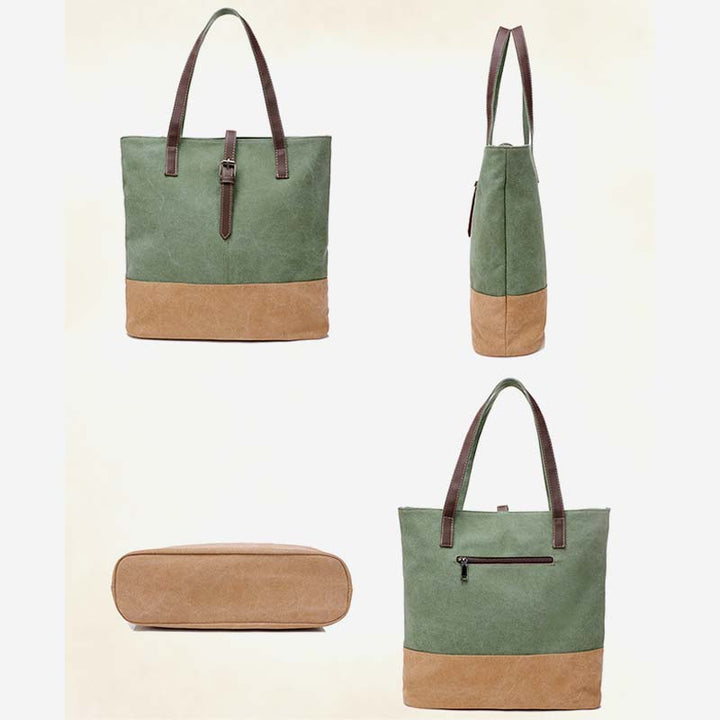 Große Kapazität Vintage Schwere Stil Handtasche Schultertasche