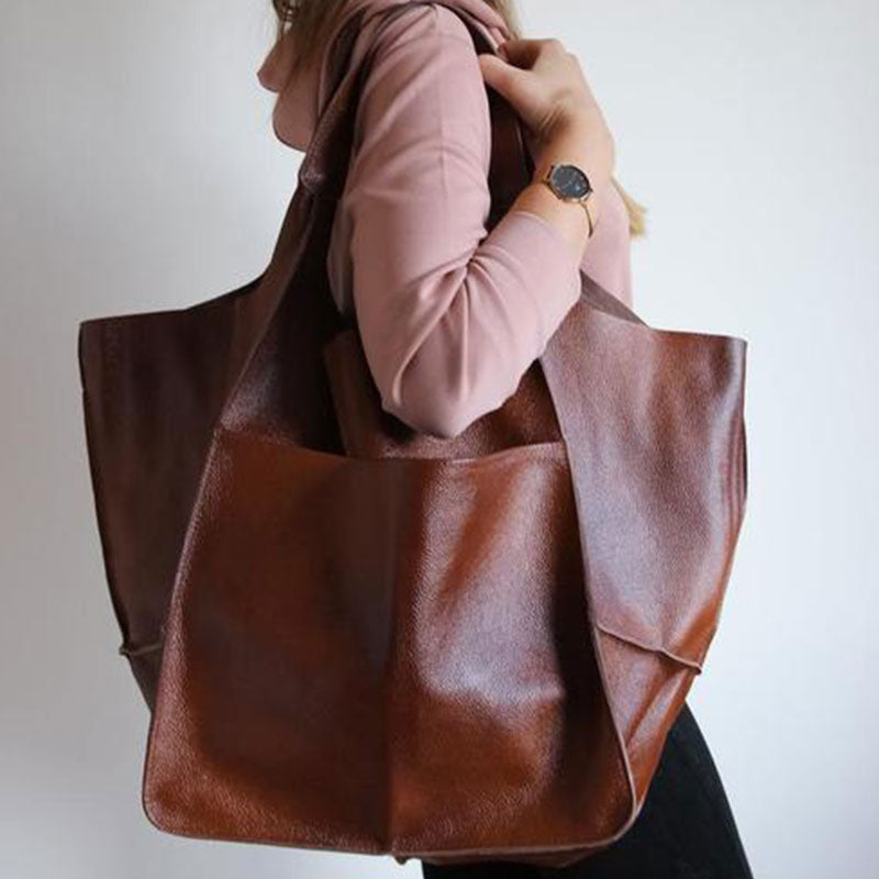Übergroße Einkaufstasche im Vintage-Stil
