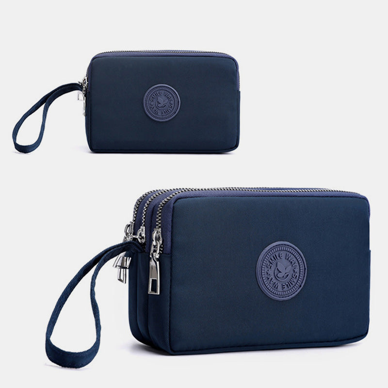 Großes Fassungsvermögen Armband-Geldbörse aus wasserdichtem Nylon, Handtasche, Clutch, Geldbörse für Damen