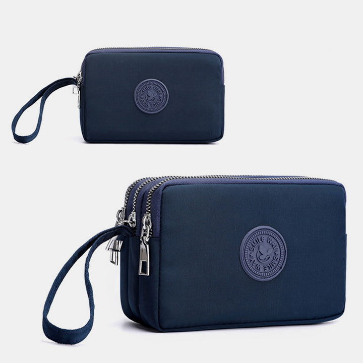 Großes Fassungsvermögen Armband-Geldbörse aus wasserdichtem Nylon, Handtasche, Clutch, Geldbörse für Damen