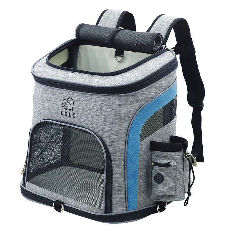 Haustier-Tragerucksack mit Taschen, Plüschmatte, Leine für Welpen und Katzen