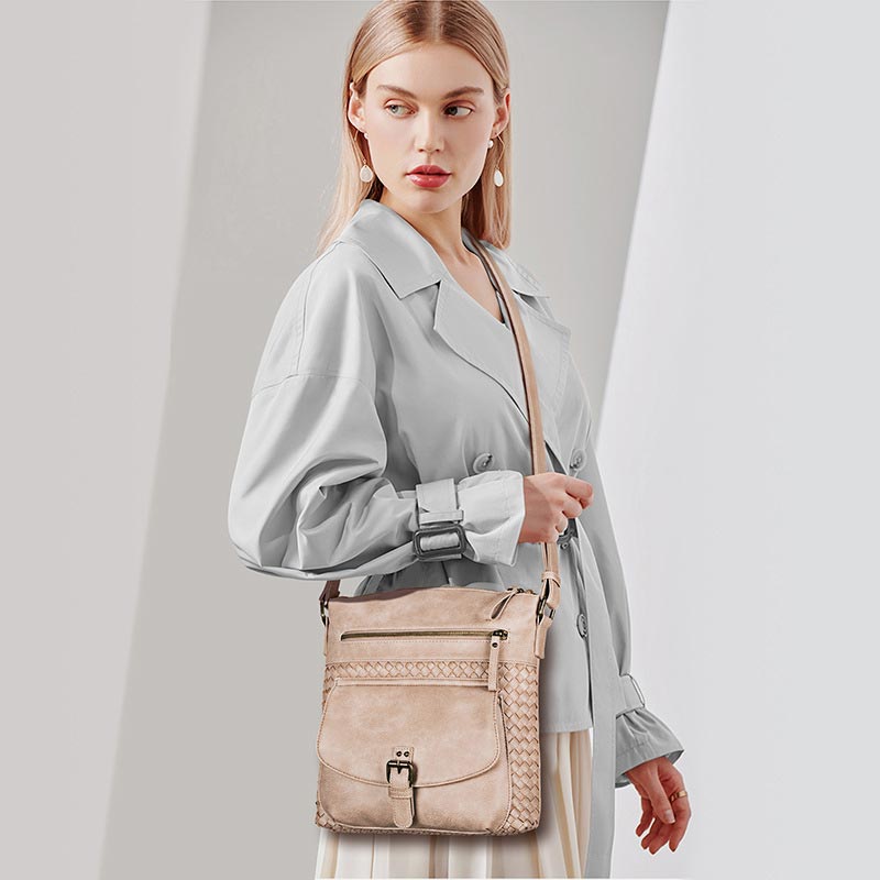 Umhängetasche aus PU-Leder für Damen, Geldbörse, Reisetasche, Schultertasche 
