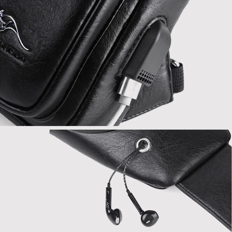 Schultertasche für Herren, große Kapazität, lässig, minimalistischer Umhängerucksack