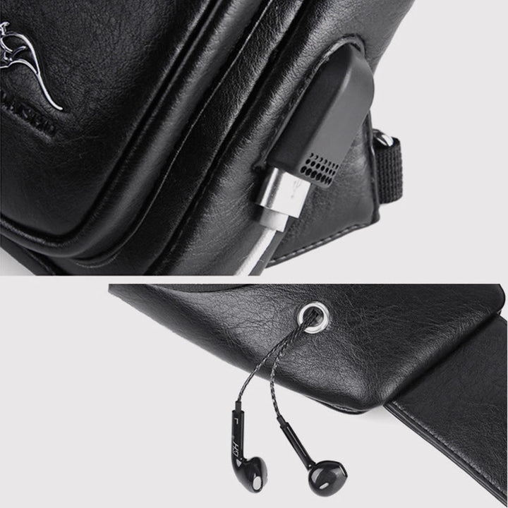 Schultertasche für Herren, große Kapazität, lässig, minimalistischer Umhängerucksack