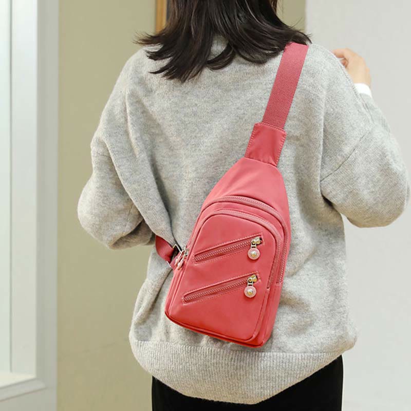 Schultertasche für Damen, großes Fassungsvermögen, wasserdicht, lässige Umhängetasche aus Nylon