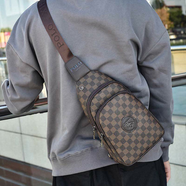Männer Im Freien Beiläufige Reise Wandern Crossbody Brust Sling Tasche Ein-Schulter Gurt