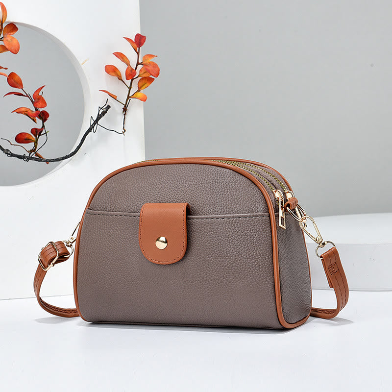 Weiche Handytasche für Damen, elegante Umhängetasche mit abnehmbarem Riemen
