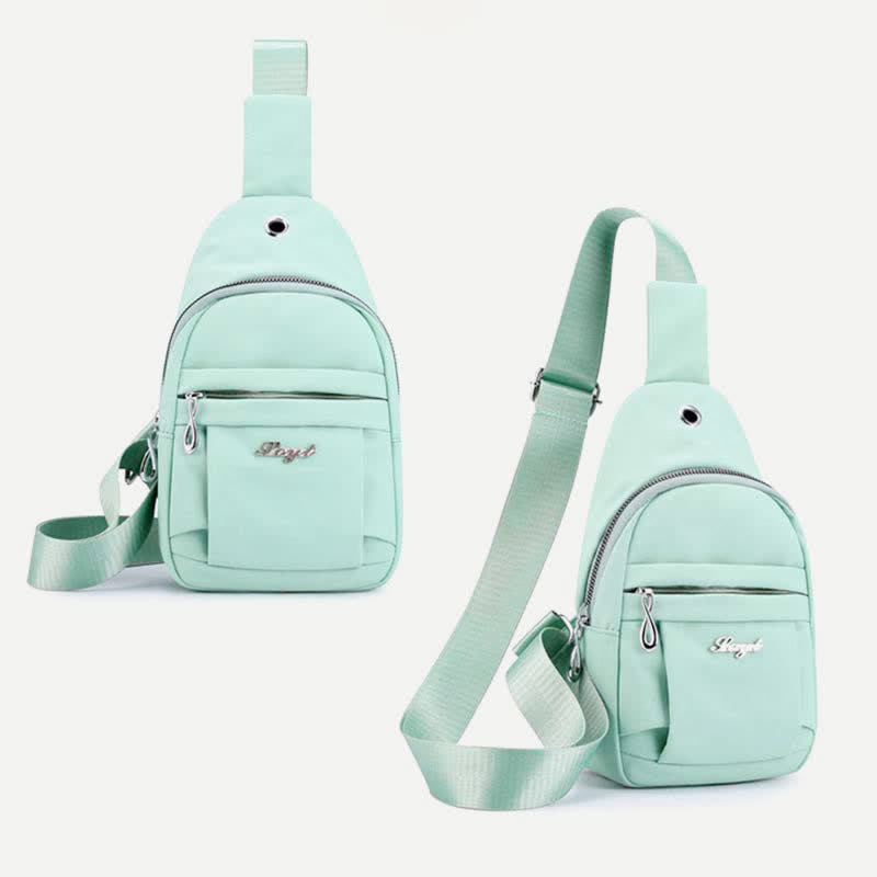 Leichter, wasserdichter Sling-Rucksack, Brusttasche, lässiger Reise-/Sport-Tagesrucksack
