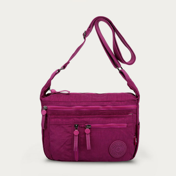 Handtasche mit mehreren Taschen für Damen, wasserdichte Umhängetasche aus Nylon für die Reise