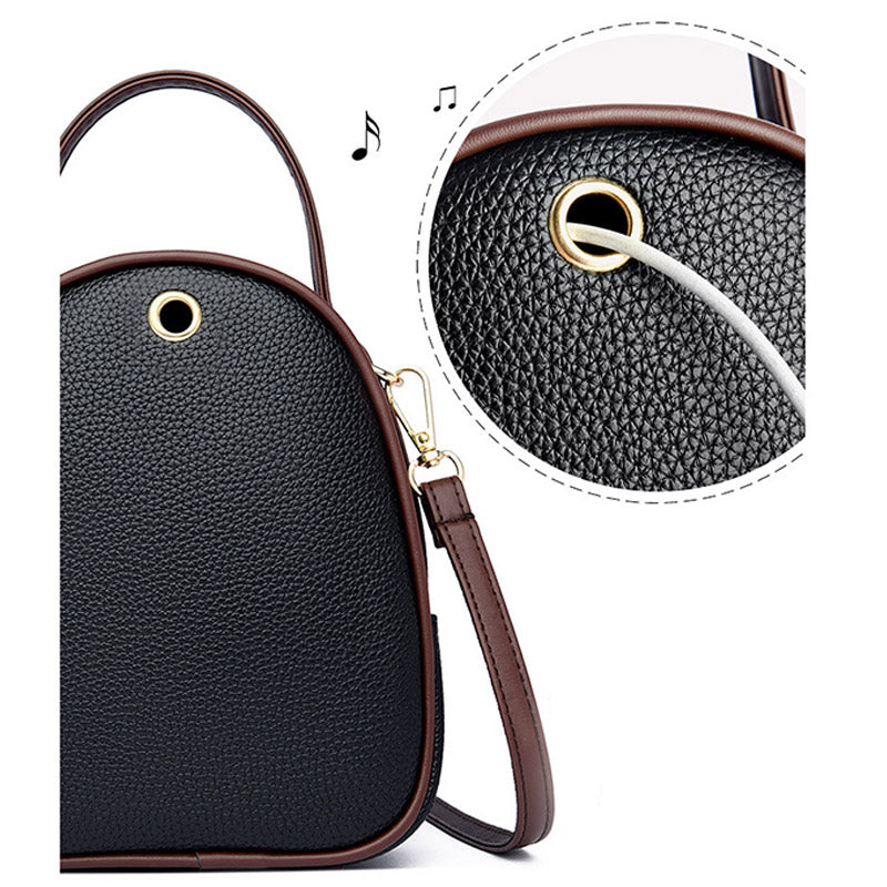 Kleine Crossbody-Handytasche für Damen, Handy-Schultertasche aus Leder