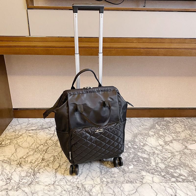 Abnehmbarer Reiserucksack mit Zugstange, Reisetasche für Damen und Herren