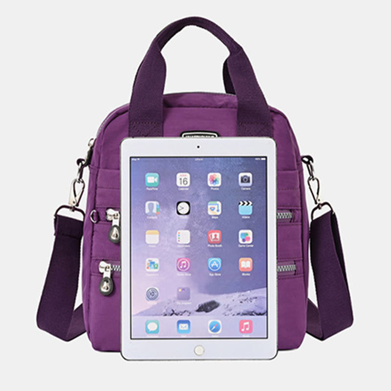 Mehrzweck-Rucksack für Damen, wasserdichte, tragbare Schultertasche aus Nylon