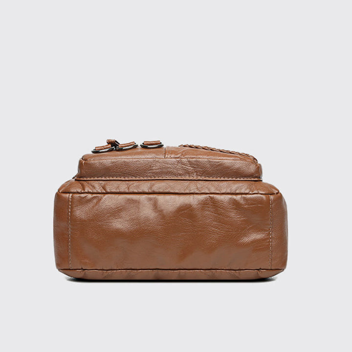 Umhängetasche für Damen, Twist-Muster, mehrere Taschen, Ledergeldbörse