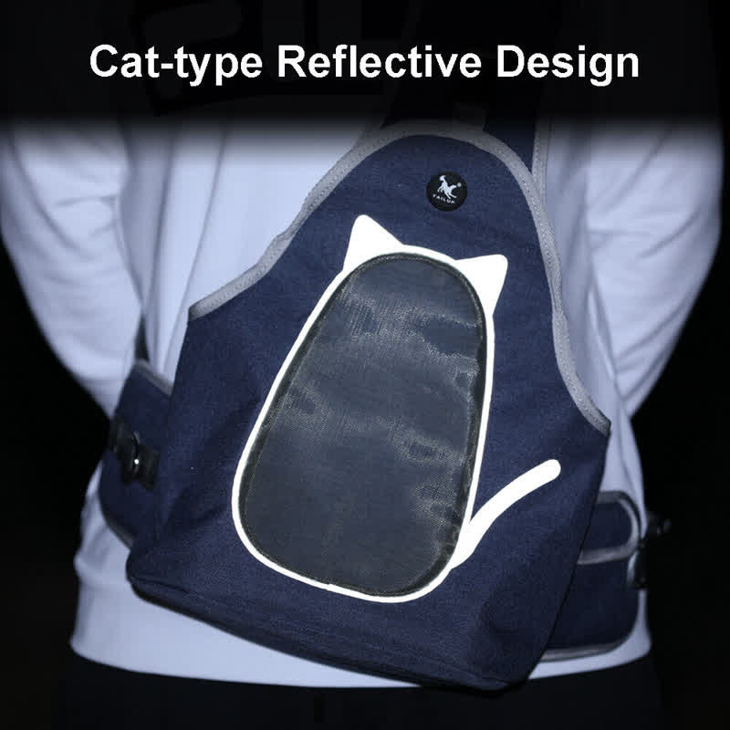 Bequeme, robuste, reflektierende Schultertasche für kleine Haustiere, Katzen und Hunde.
