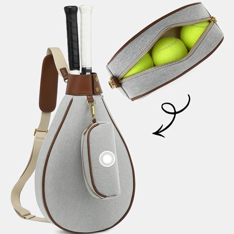 Robuste Tennistasche, große Kapazität, Crossbody, Sportschlägertasche