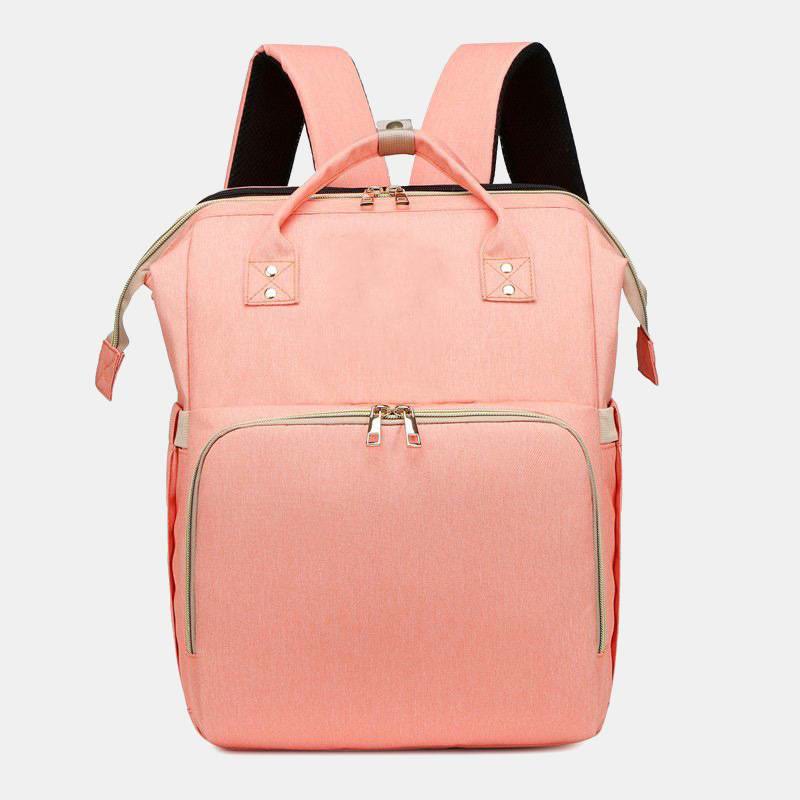 Wickeltasche, tragbarer Reiserucksack mit Wickelunterlage, USB-Aufladung 
