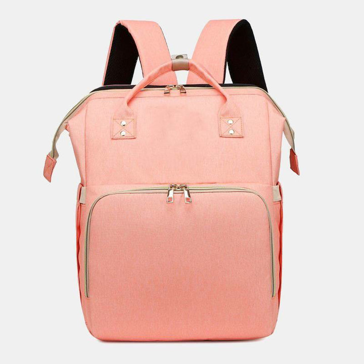 Wickeltasche, tragbarer Reiserucksack mit Wickelunterlage, USB-Aufladung 