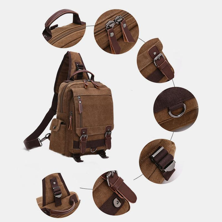Vintage Outdoor Reise Schulterrucksack