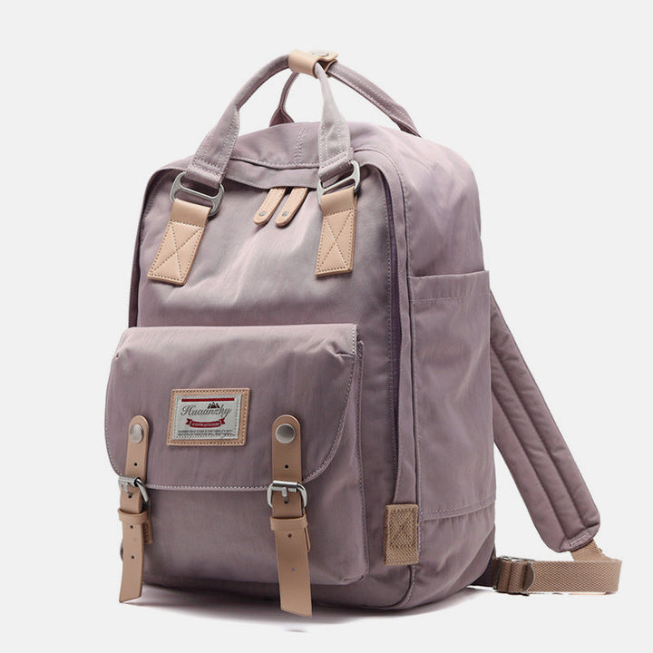 Großer Vintage-Reiserucksack mit mehreren Taschen im College-Stil
