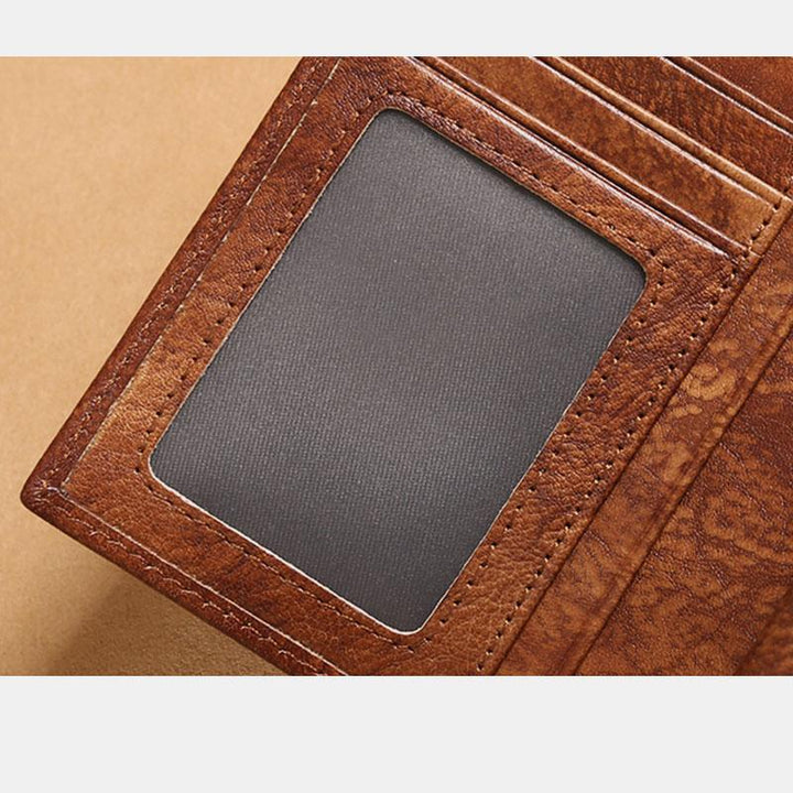 RFID Leder Retro Multifunktionale Geldbörse