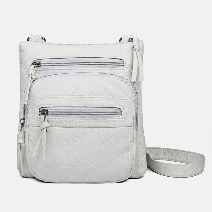 Umhängetasche aus weichem Leder mit großem Fassungsvermögen, Schultertasche