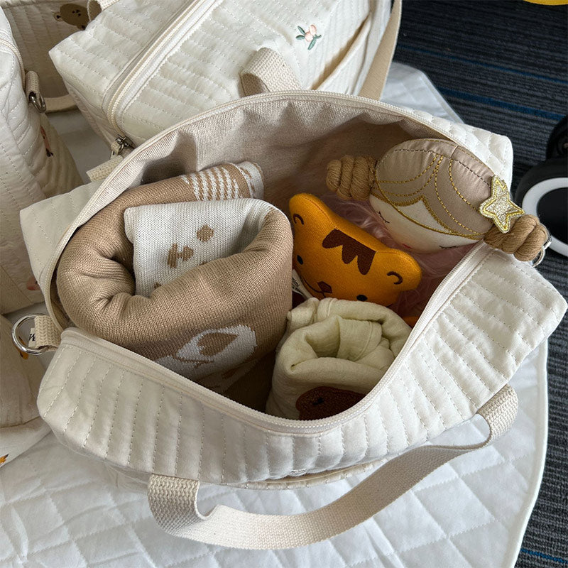 Wickeltasche Tote Weiche Baumwolle Mama Schultertasche Handtasche Baby