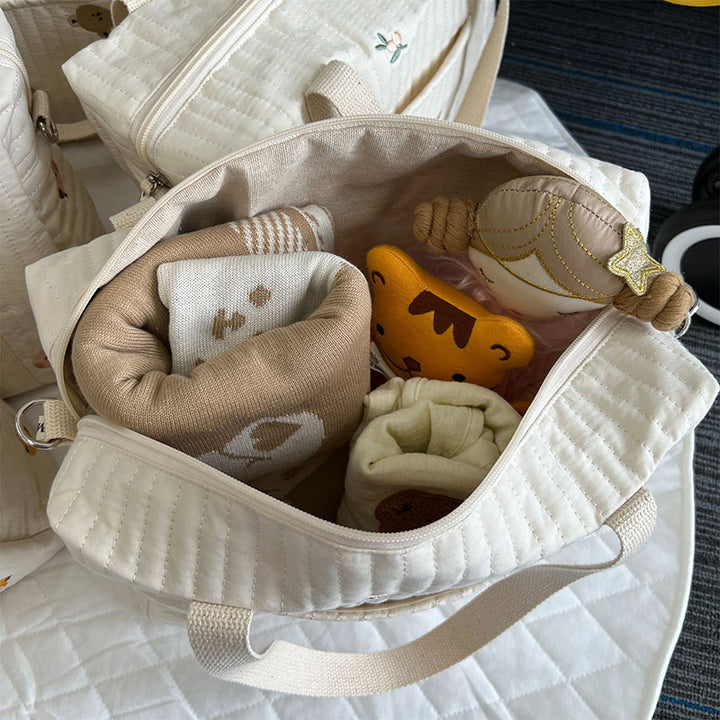 Wickeltasche Tote Weiche Baumwolle Mama Schultertasche Handtasche Baby