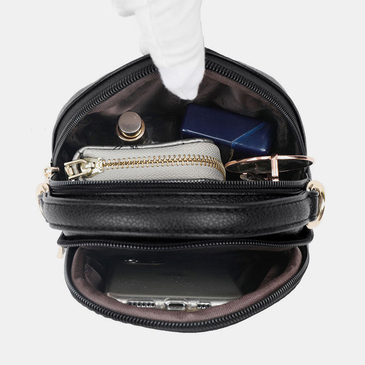 Multifunktionale, elegante, solide Telefontasche mit Kopfhörerloch