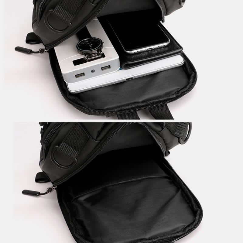 Sling-Brusttasche für Herren, lässiger Tagesrucksack mit Umhängegurt