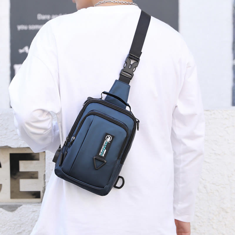 Praktische Crossbody Sling Bag für Männer, wasserdichte Reisetasche