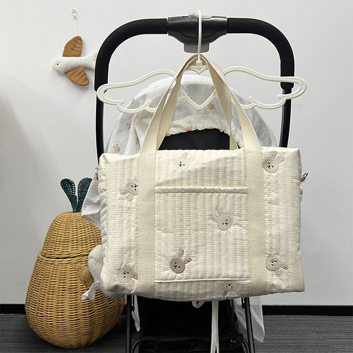 Wickeltasche Tote Weiche Baumwolle Mama Schultertasche Handtasche Baby