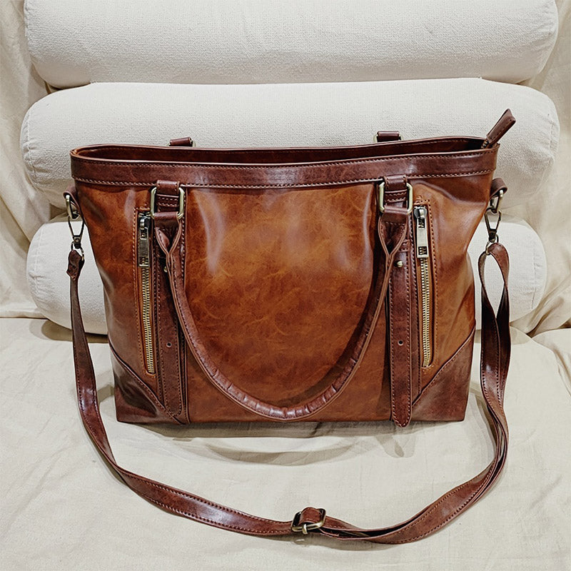Retro Frauen Tragetaschen Schultertasche Handtasche Satchel wasserdichte Reise Handtasche
