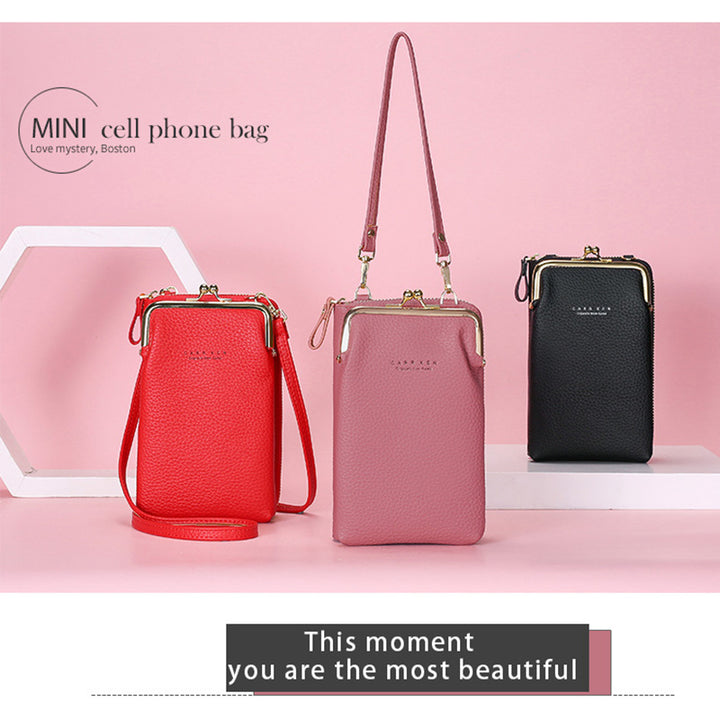 Multifunktionale Kiss-Lock Crossbody-Telefontasche