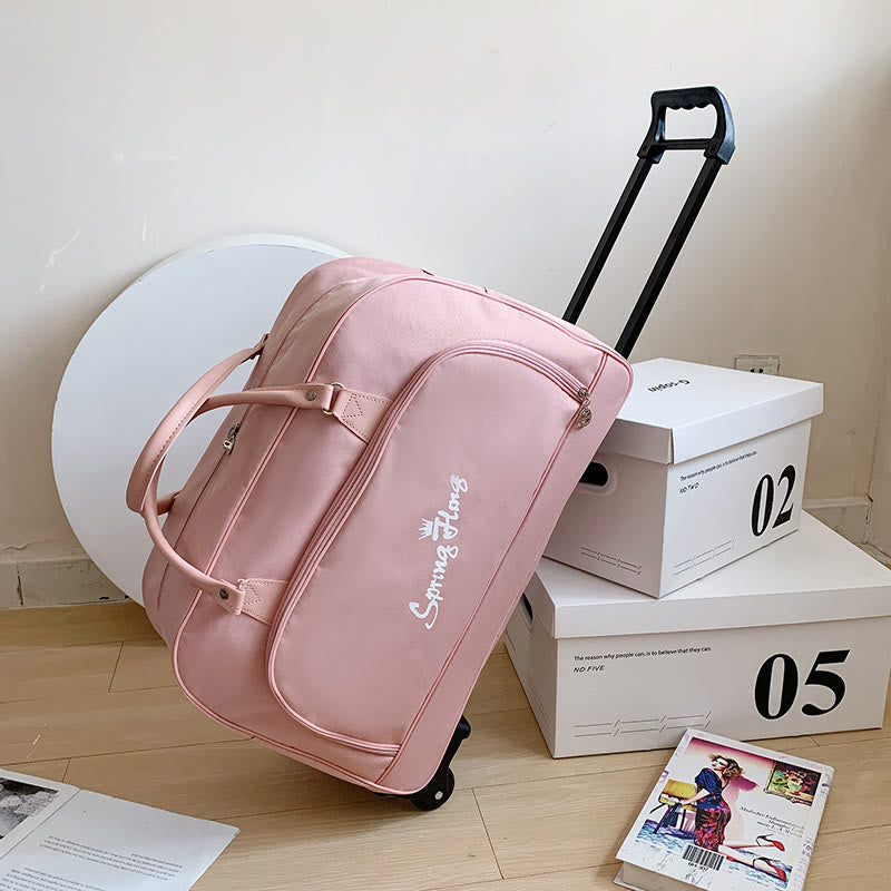 Zugstangen-Reisetasche für Männer und Frauen, leichte Bordtasche