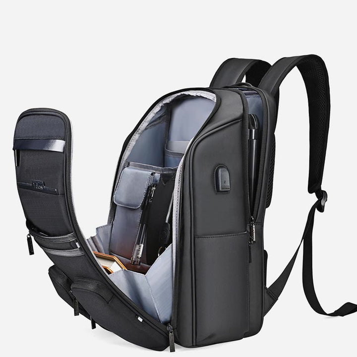 Rucksack für Herren, Reiserucksack mit großer Kapazität, wasserdichter, multifunktionaler Tagesrucksack