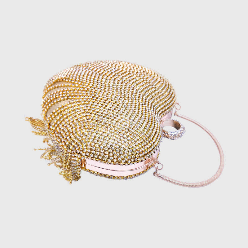 Abendtasche für Frauen Herzförmige Diamant Make-Up Hochzeit Tasche