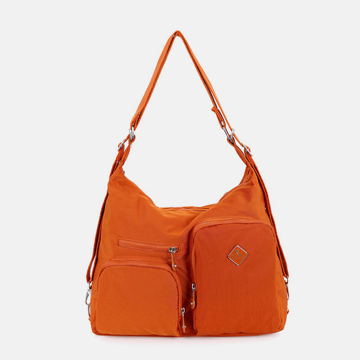 Nylon Hobo Handtaschen Umwandlungs-Rucksack Umhängetasche Schultertasche