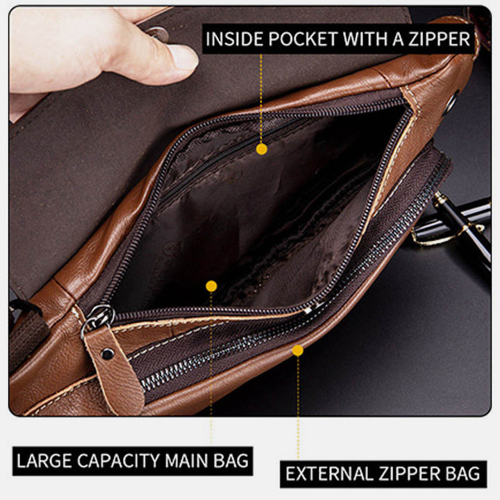 Schlanke, weiche Mehrzweck-Schultertasche mit Diebstahlschutz