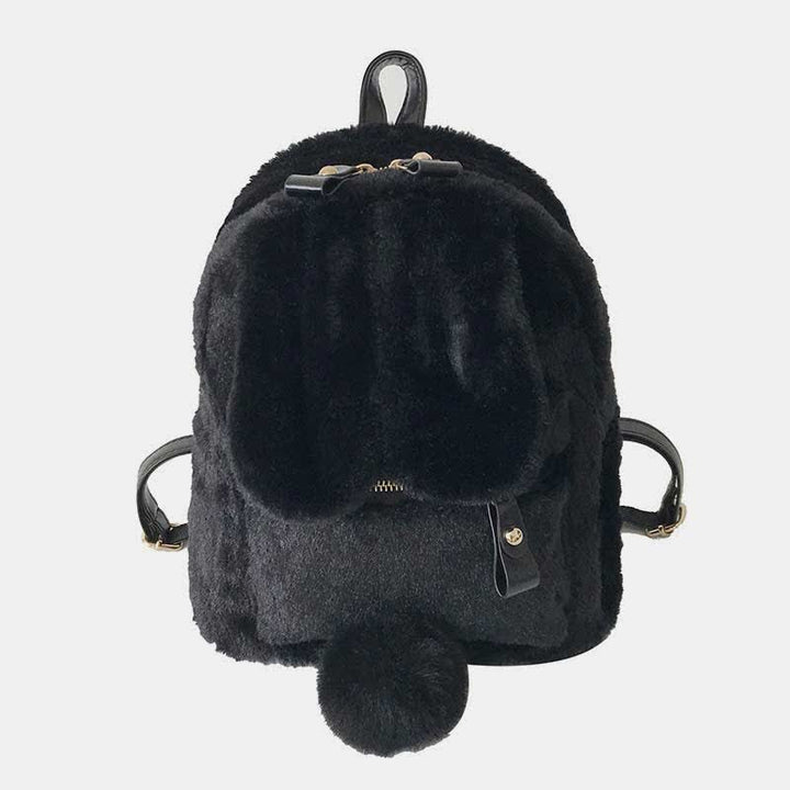 Süßer Plüsch-Rucksack, Tagesrucksack für Frauen und Mädchen mit Hasenohren