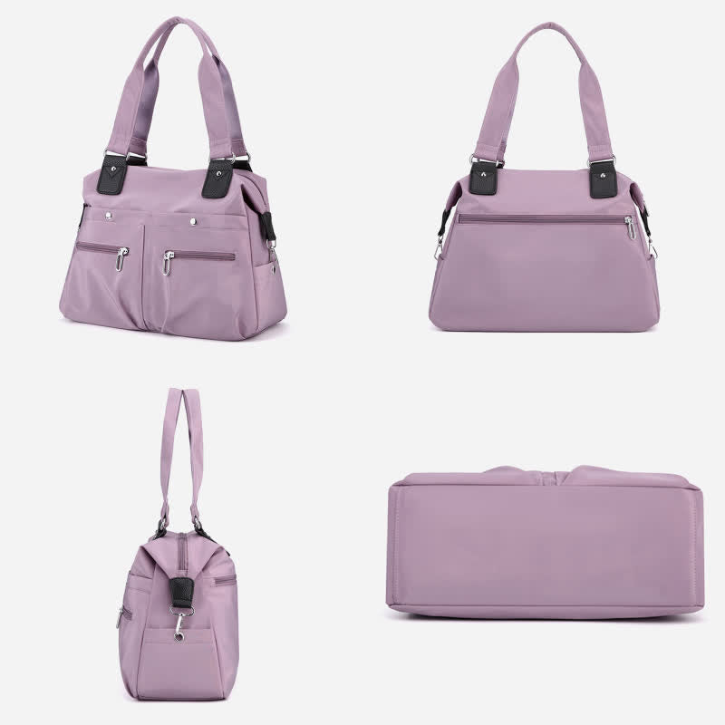 Damen Nylon Schultertasche Leichte wasserdichte Tragetasche Casual Arbeitstasche Geldbörse