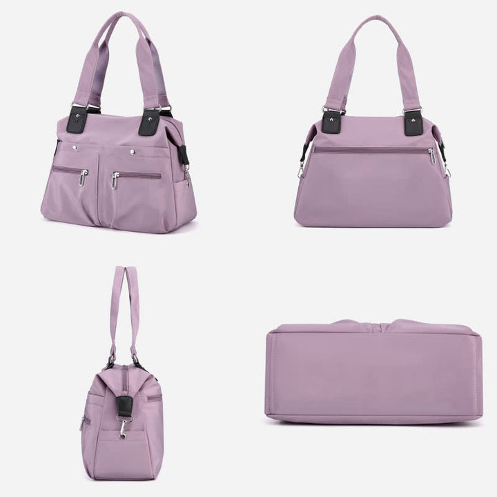 Damen Nylon Schultertasche Leichte wasserdichte Tragetasche Casual Arbeitstasche Geldbörse