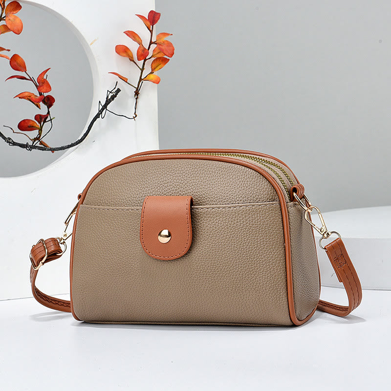 Weiche Handytasche für Damen, elegante Umhängetasche mit abnehmbarem Riemen