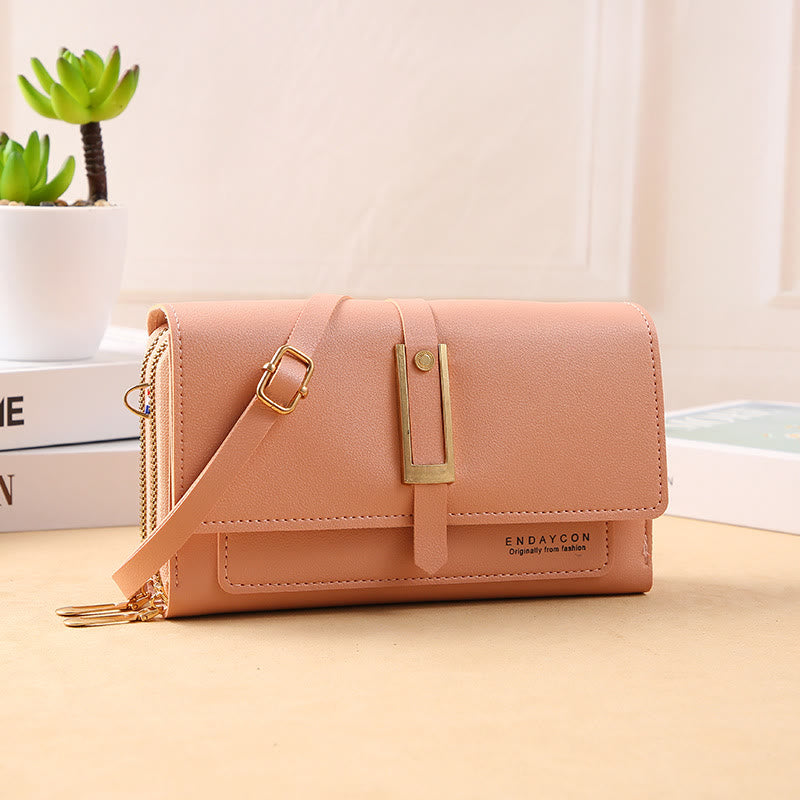Handytasche für Damen, einfarbig, große Kapazität, Gewicht