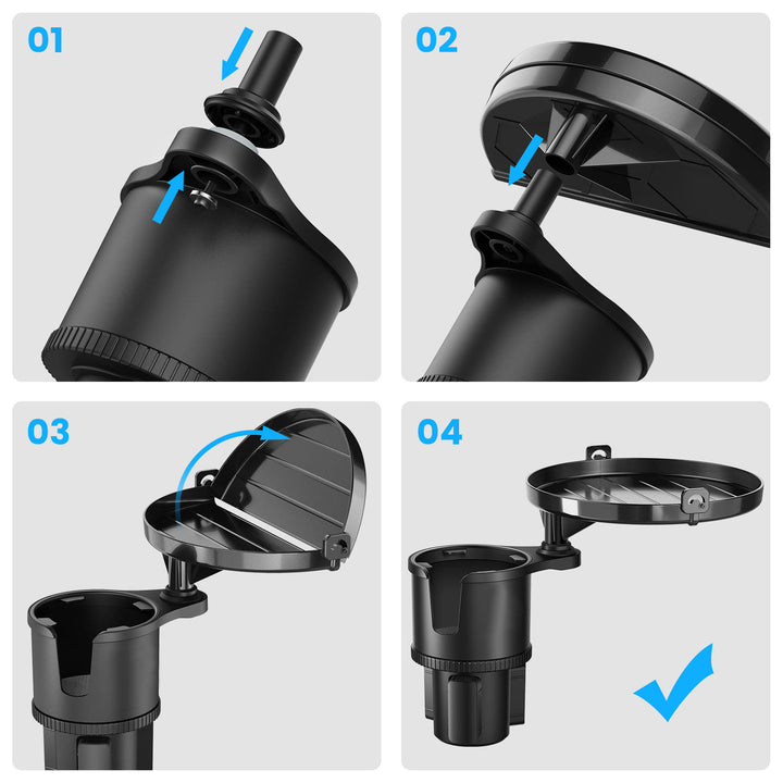 Auto-Organizer für Getränke, multifunktionaler, faltbarer Flaschenhalter aus ABS-Material
